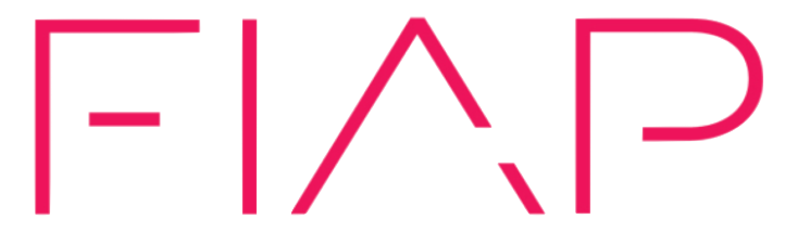 logo fiap Logotipo da empresa FIAP. A palavra “FIAP” está escrita em rosa, com uma leve estilização na letra “A”.
