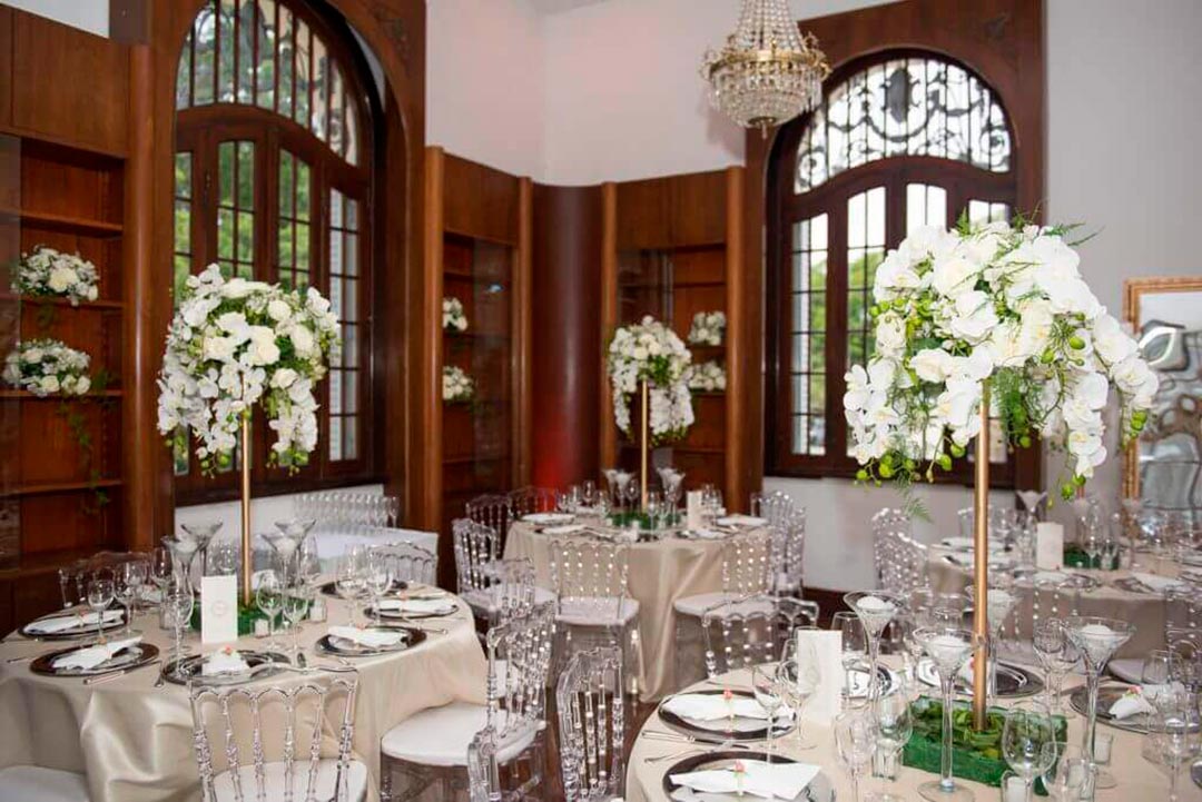 Decoração recepção comemoração de bodas - Festejare Decorações e Flores